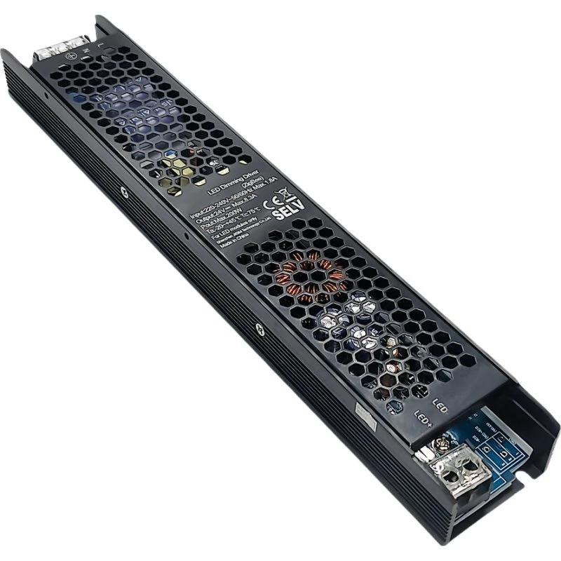 Zigbee 200W 24V DC Strømforsyning - 8.3A, Hue Kompatibel, IP20