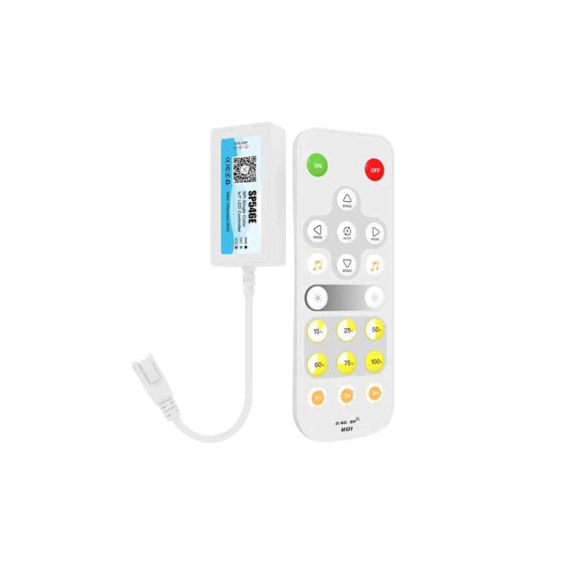 Mini SPI løbelys controller med fjernbetjening og app - 2,4 GHz