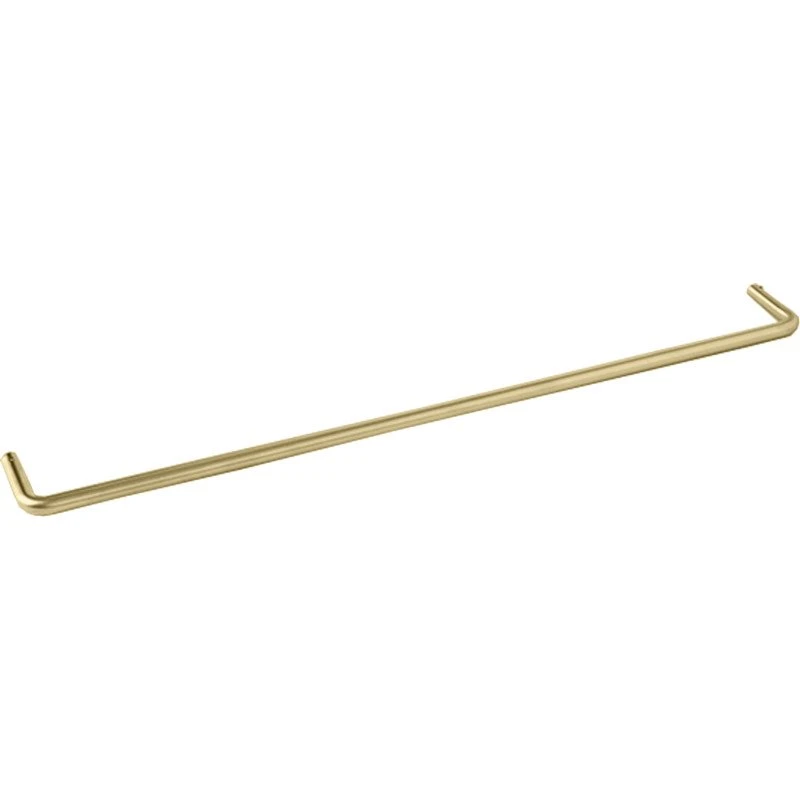 D Line håndklædestang 45 cm, børstet messing