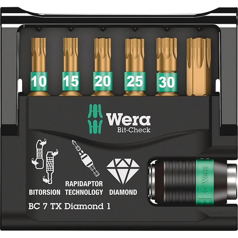 Wera Bit-Check 7 TX Diamond 1, 7 dele