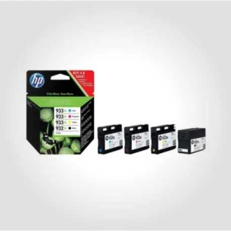HP 932XL/933XL Sæt 4 stk (1×BK, 3×CMY) - Originale