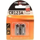 Ansmann 1510-0023 CR123A Lithium Batterier (2 stk)