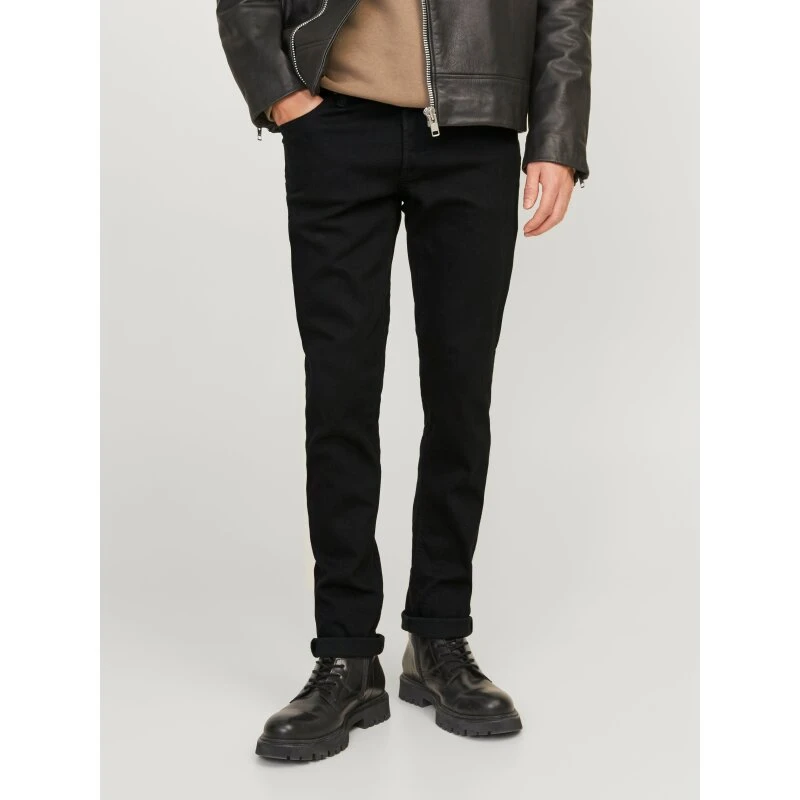 Jack & Jones Glenn Slim Jeans - black denim, lav talje
