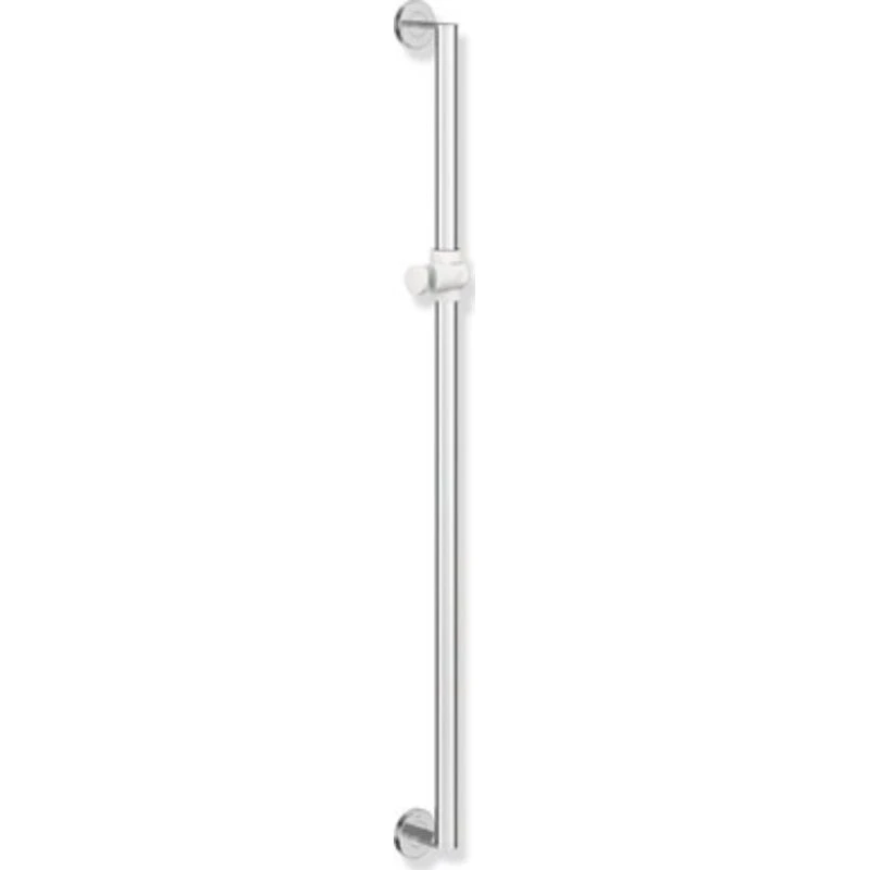 Hewi 900 støttegreb/brusestang, 90 cm, krom/hvid