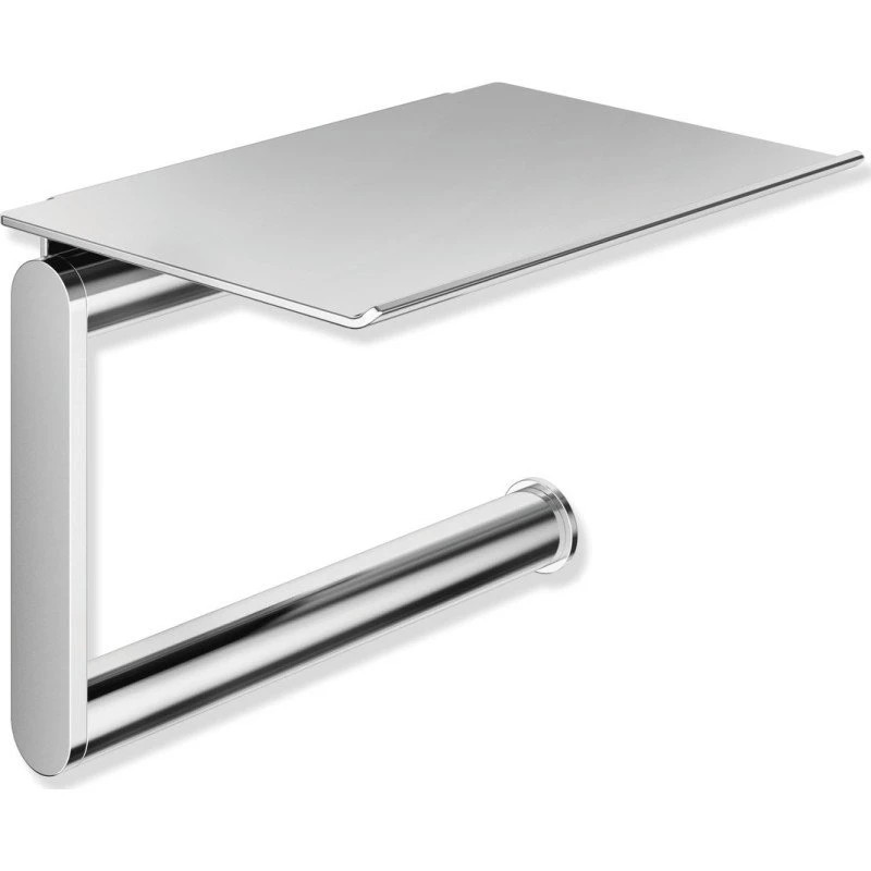 Hewi toiletrulleholder med hylde, krom