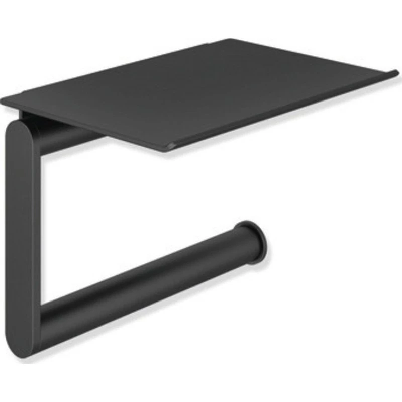 Hewi toiletrulleholder med hylde, mat sort