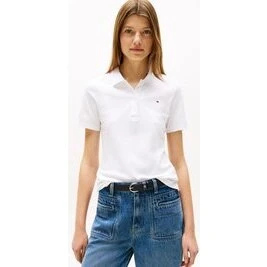 Tommy Hilfiger 1985 Slim Pique Polo SS Hvid