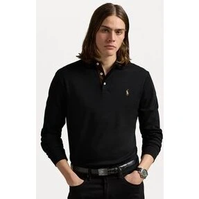 Polo Ralph Lauren Pima Custom Fit L/Æ Polo Navy Heather
