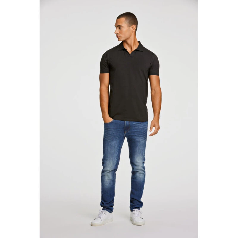 Lindbergh Stretch Polo T-shirt sort, M