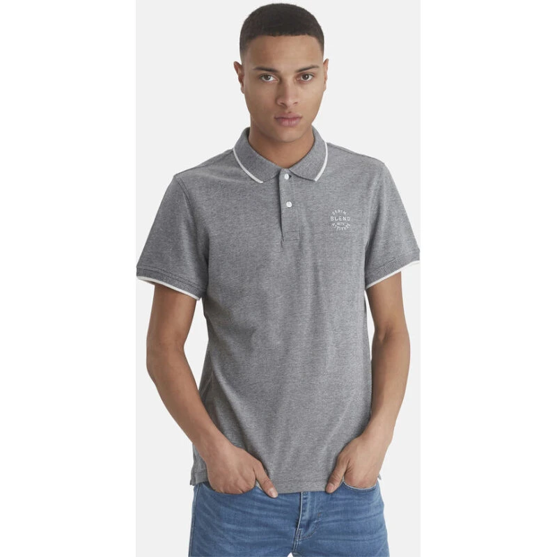 Blend BHBhnate Polo - Sort (Slim Fit, 100% bomuld)