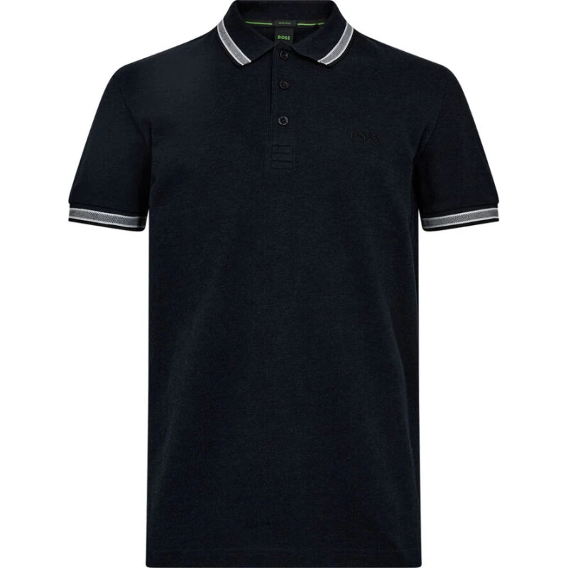 BOSS Paddy Polo Sort m/ kontrast XL