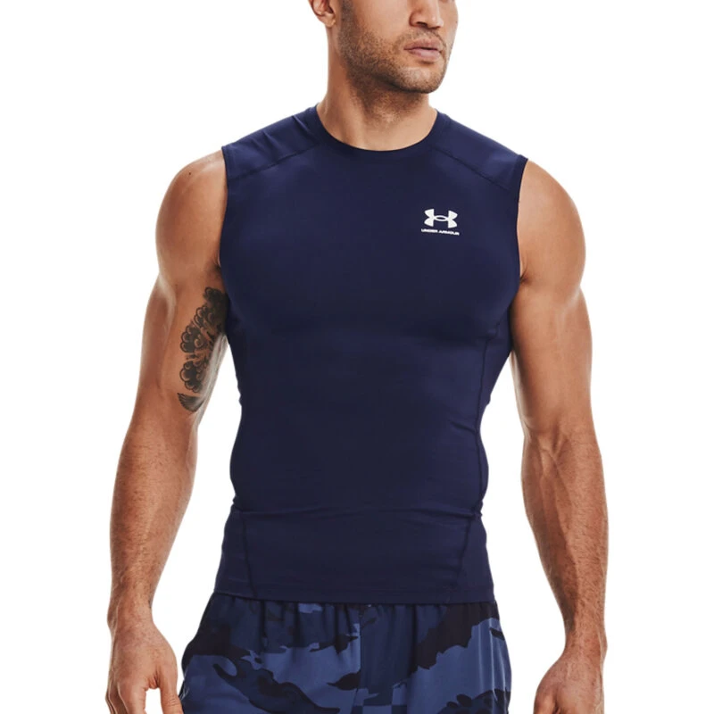 Under Armour HeatGear Ærmeløs Jersey Mørkeblå XL
