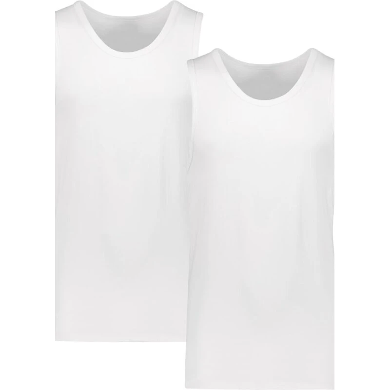 Lindbergh 2-pak bambus tanktops, hvide