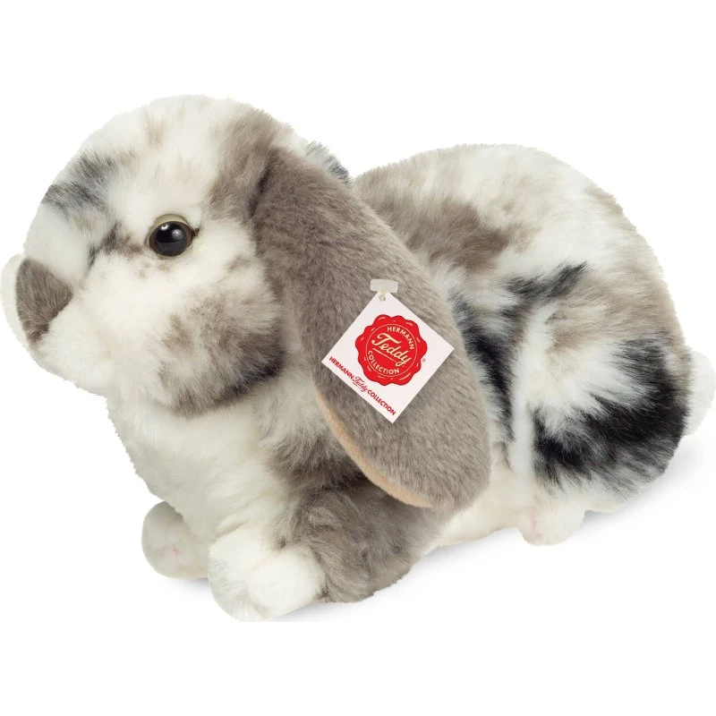 Teddy Hermann Kanin Dværgvædder Gråhvid Plettet 23 cm