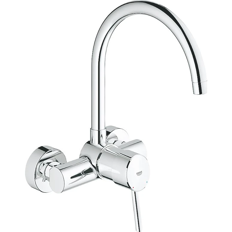 Grohe Concetto Køkkenarmatur til vægmontage, Krom
