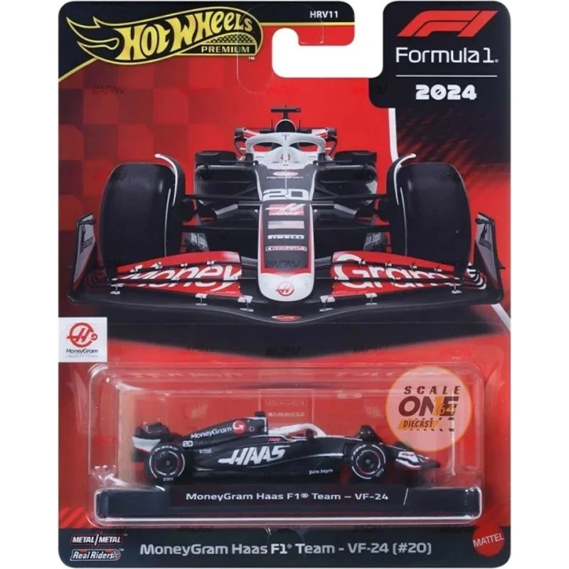 Hot Wheels Premium F1 Haas No. 20 - Formel 1 Modelbil