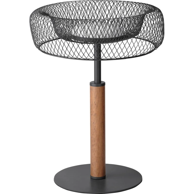 Osram Decor Mesh bordlampe med metalnet og træ