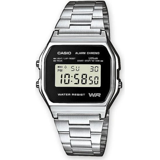 Casio Vintage A158WEA-1EF Digitalt Armbåndsur i Stål