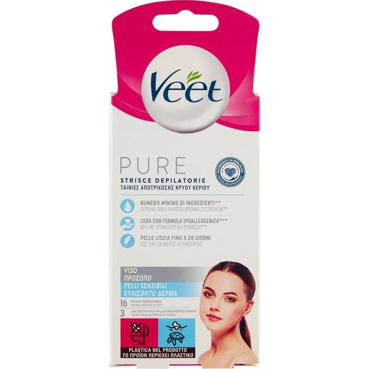 Veet Ansigtsvoksstrimler - 16 stk.