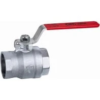Cimberio RED5 Kuglehane 3/4" m/m - Messing med rødt T-greb
