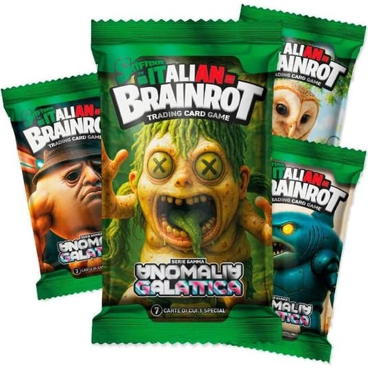 Skifidol Italian Brainrot Series 3 - Pakke med 7 Anomalia Galactica kort