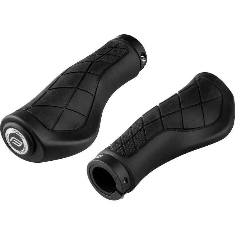 FORCE TROY Ergonomiske Cykelhåndtag med Locking - Sort