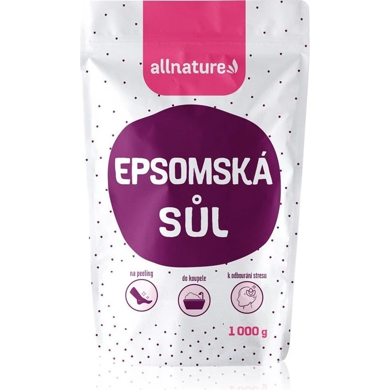 Allnature Epsom salt badesalt 1000g