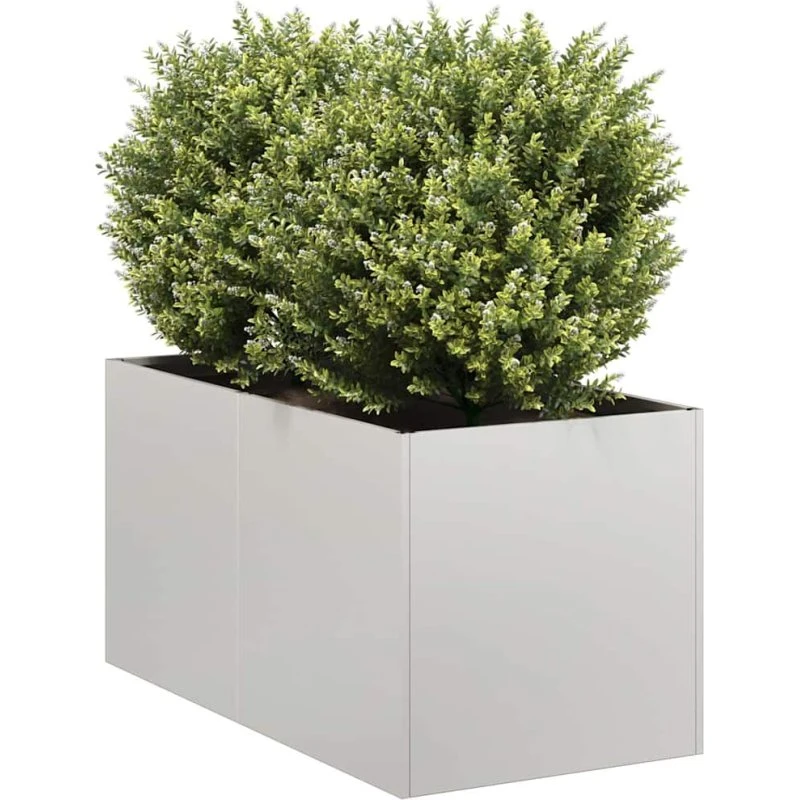 vidaXL plantekasse i rustfrit stål 40x80x40 cm