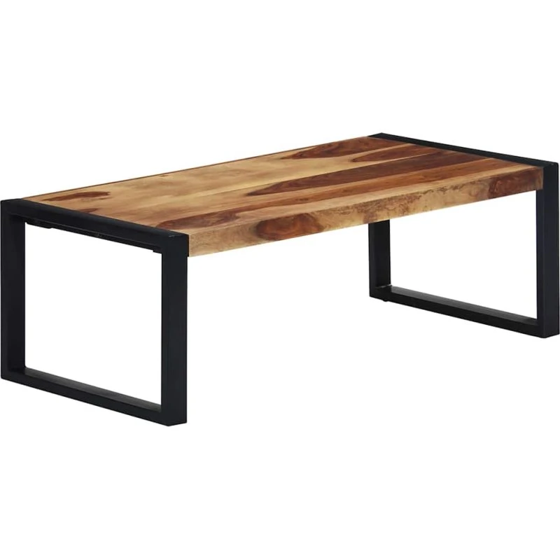 vidaXL sofabord i massivt akacietræ 110 x 60 x 40 cm