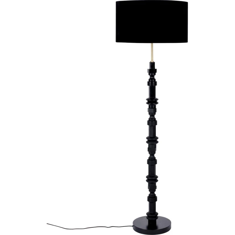 Zuiver Totem Gulvlampe - Sort Aluminium, Ø46 x H148 cm