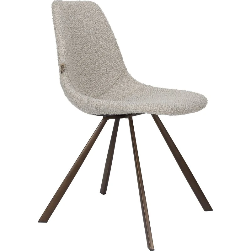 Dutchbone Franky spisebordsstol - beige bouclé