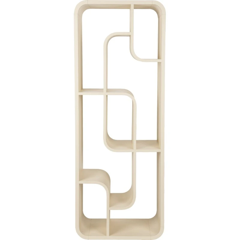 Zuiver Seven reol - beige egetræsfinér 160x60x35 cm