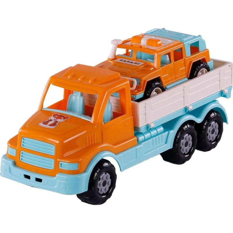 Cavallino XL Torpedo Truck med Survival Jeep - Orange, 44,5 cm