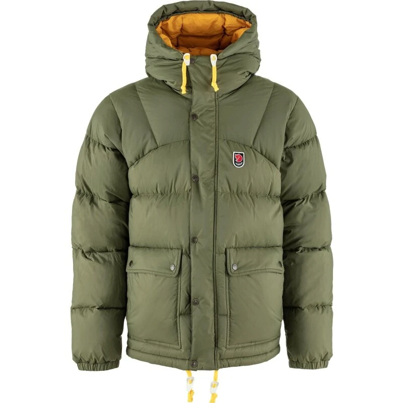 Fjällräven Expedition Down Lite Jacket Herre, Grøn/Mustard-XL