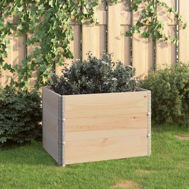 vidaXL højbed 3 stk. 60x80 cm i massivt fyrretræ