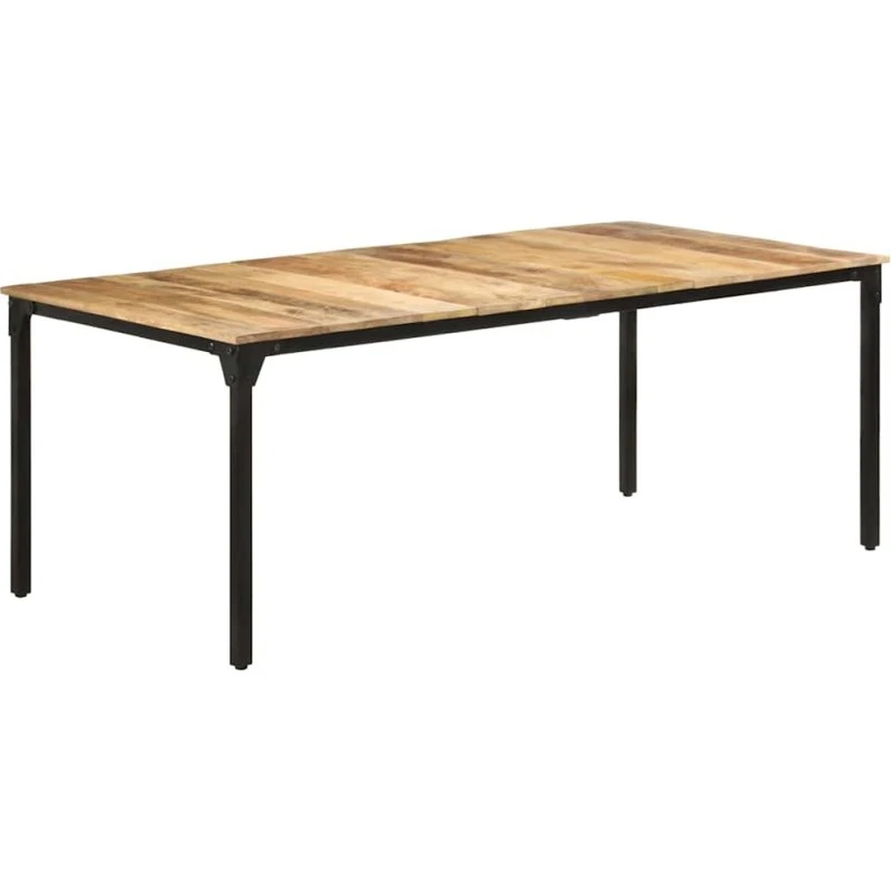 vidaXL spisebord i ru mangotræ 200x100x76 cm