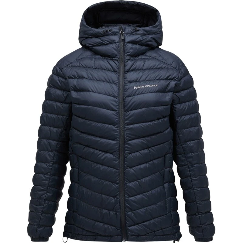 Peak Performance W Frost Down Hood Jacket - Black