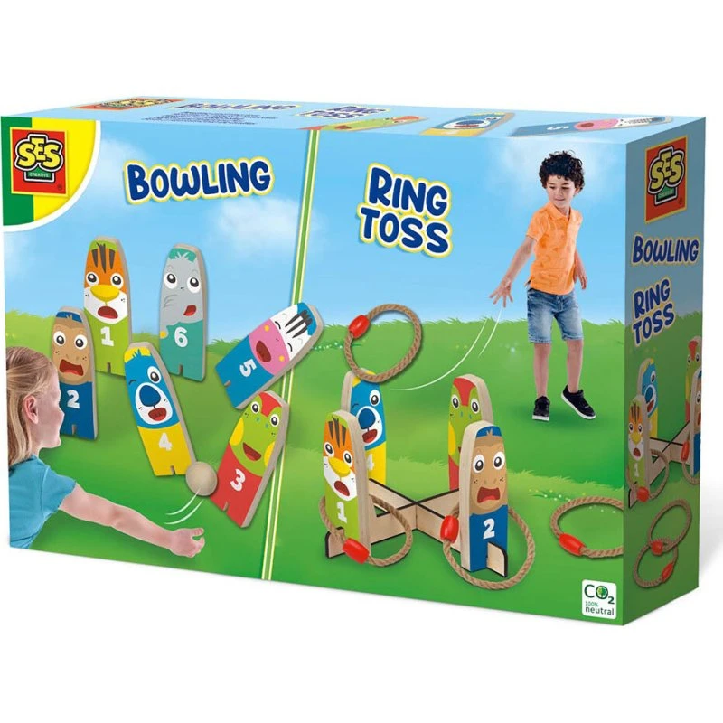 Ses Creative Bowling og Ringkast 2-i-1 Udendørsspil
