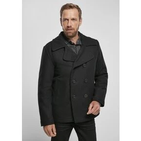 Brandit Pea Coat Skipperjakke, Sort - M