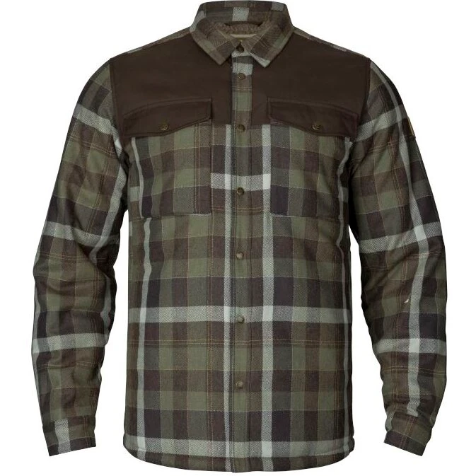 Härkila Asmund Isoleret Uldskjortejakke - Herre, Willow Green/Phantom