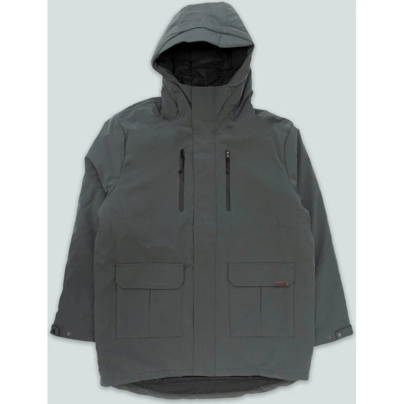Parka jakke (grå) – vandtæt, åndbar og strækbar