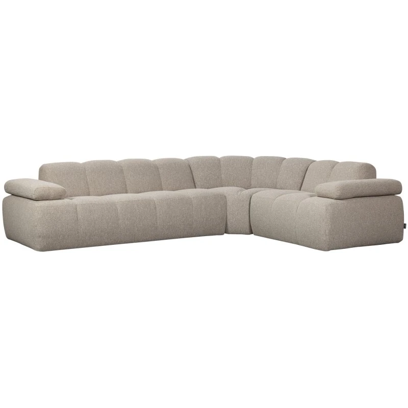 WOOOD Mojo hjørnesofa, højre - beige melange bouclé, 310x230 cm