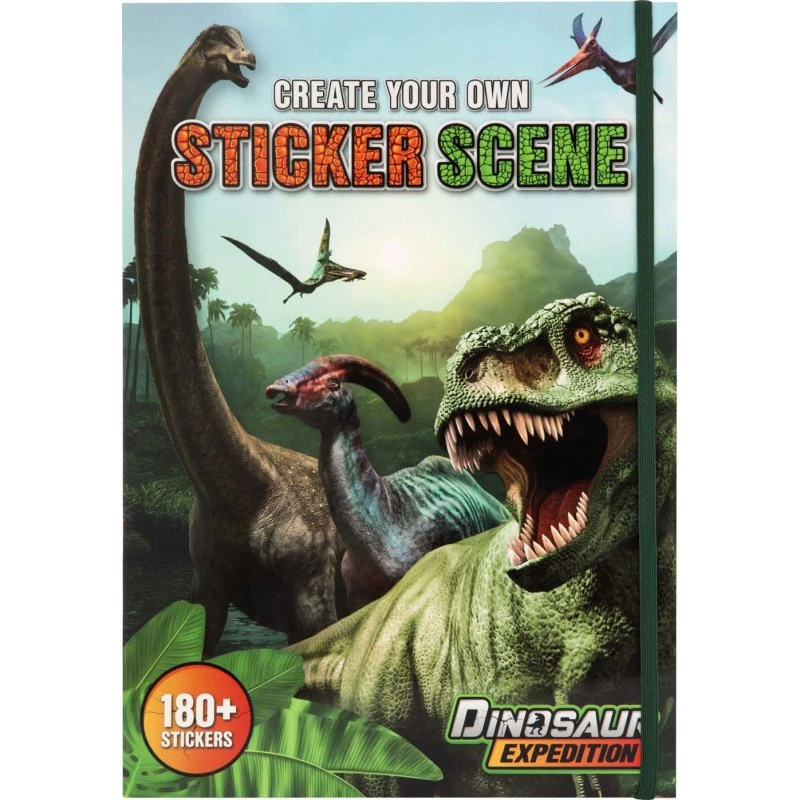 Dinosaur Expedition Klistermærkebog - 180+ klistermærker