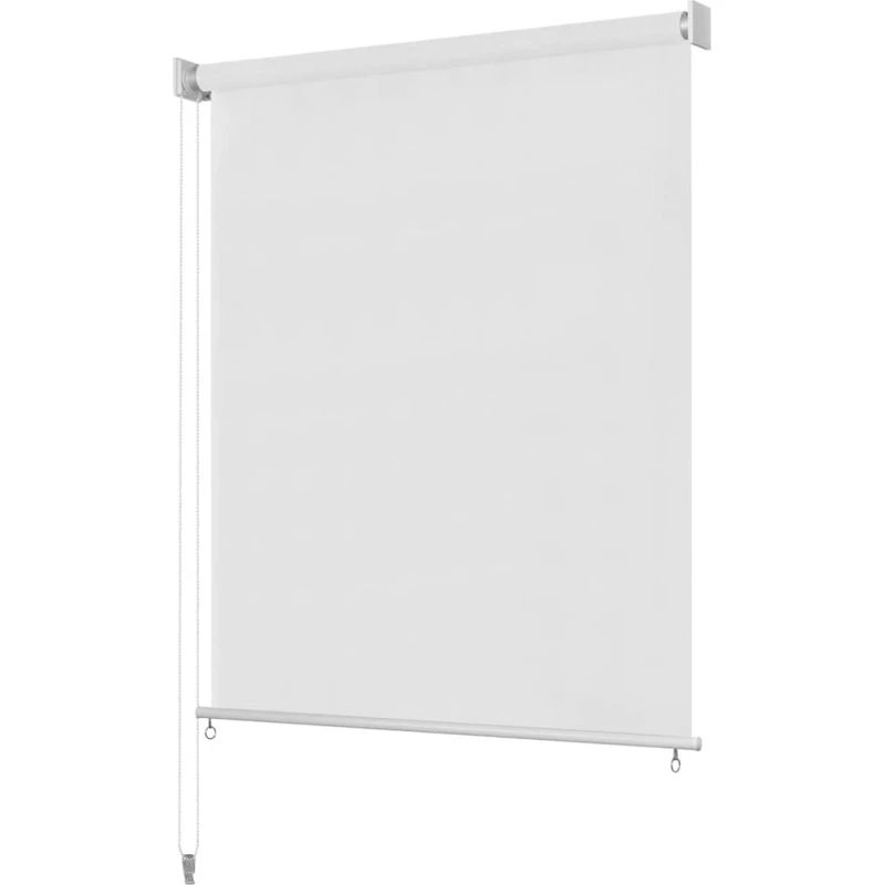 vidaXL udendørs rullegardin 60x230 cm HDPE hvid