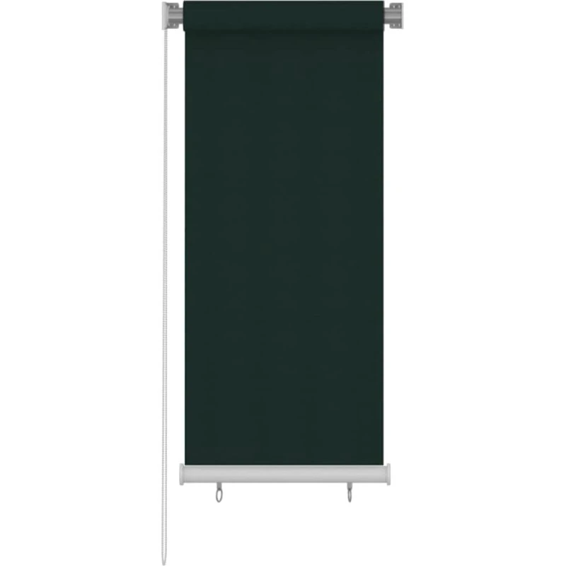 vidaXL udendørs rullegardin 65 x 140 cm HDPE mørkegrøn