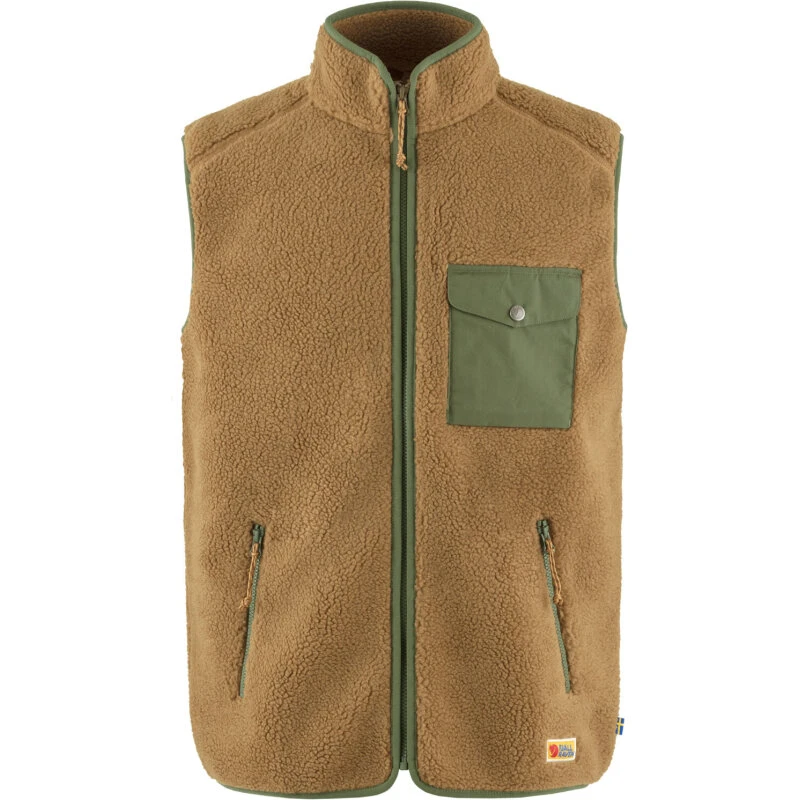 Fjällräven Vardag Pile Fleece Vest Herre – Buckwheat Brown