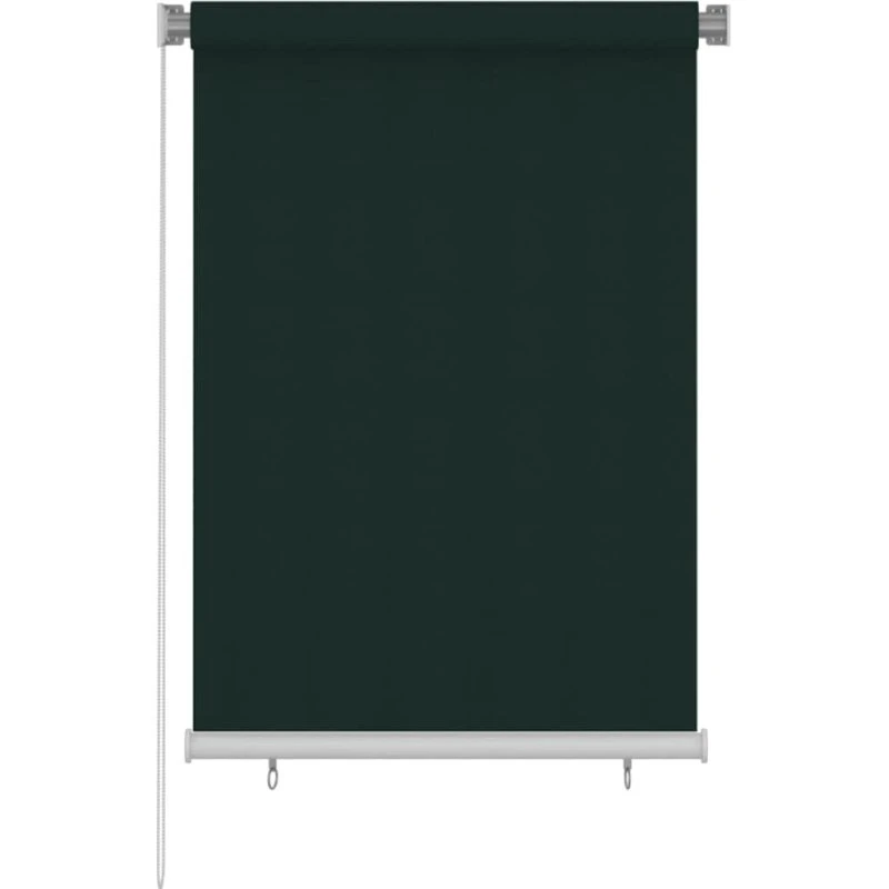 vidaXL udendørs rullegardin 105 x 140 cm HDPE mørkegrøn