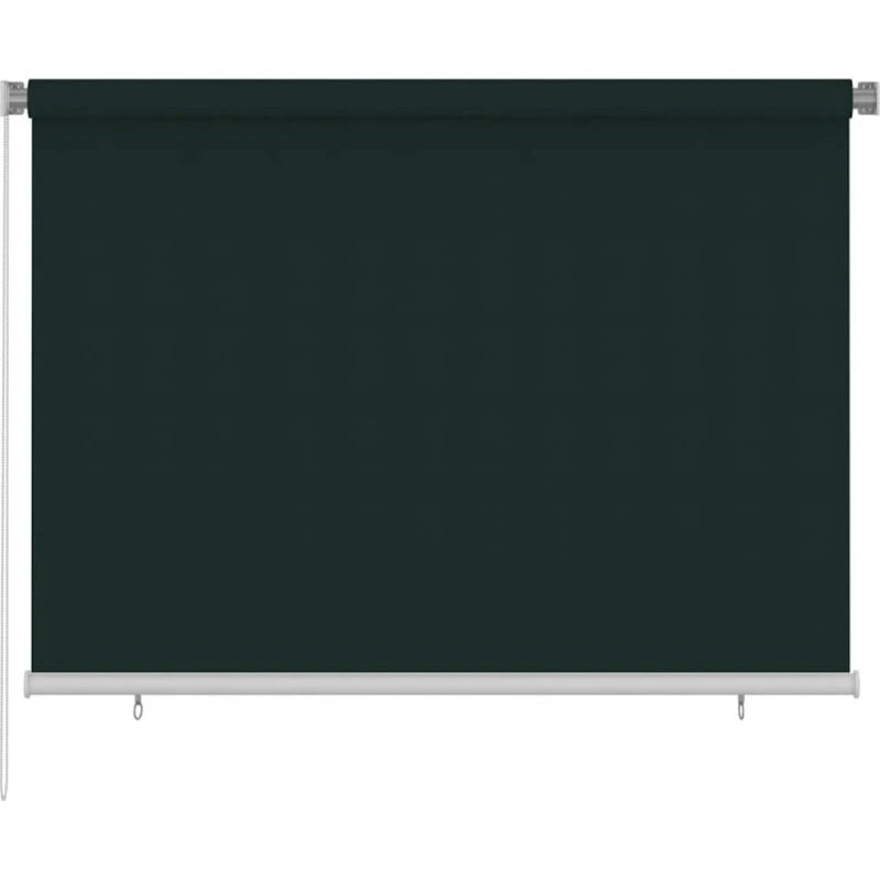 vidaXL udendørs rullegardin 205 x 140 cm HDPE mørkegrøn