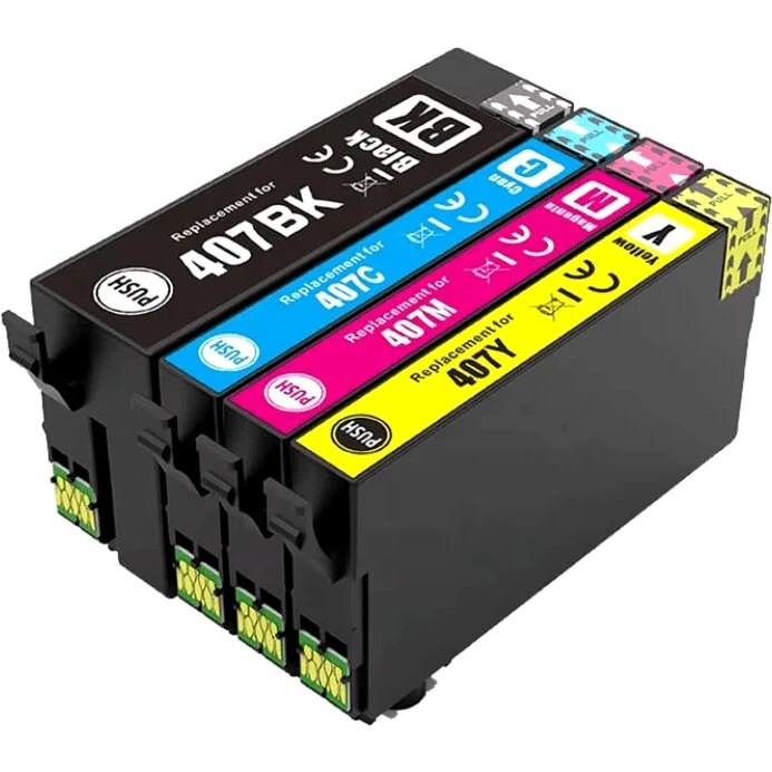 Epson 407XL 4-pak alternativ blæk BK-C-M-Y