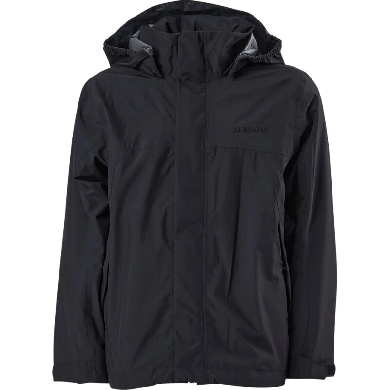 Didriksons Grand Regnjakke Børn/Junior – Sort